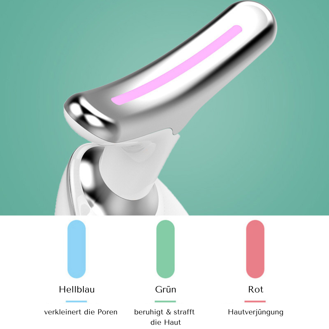 EMS-Thermal-Nacken-Lifting-Massagegerät | LED Gesichtsbehandlung & Nackenlifting