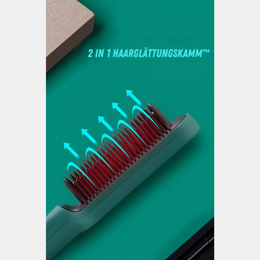 2 in 1 Haarglättungskamm™ | Für seidiges, glänzendes Haar