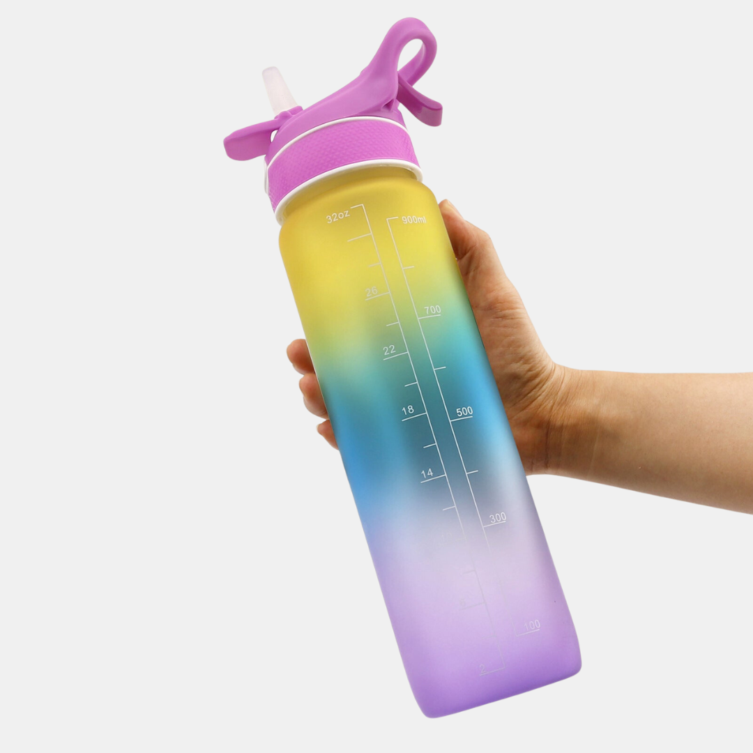 Premium Sportflasche mit Sprühfunktion