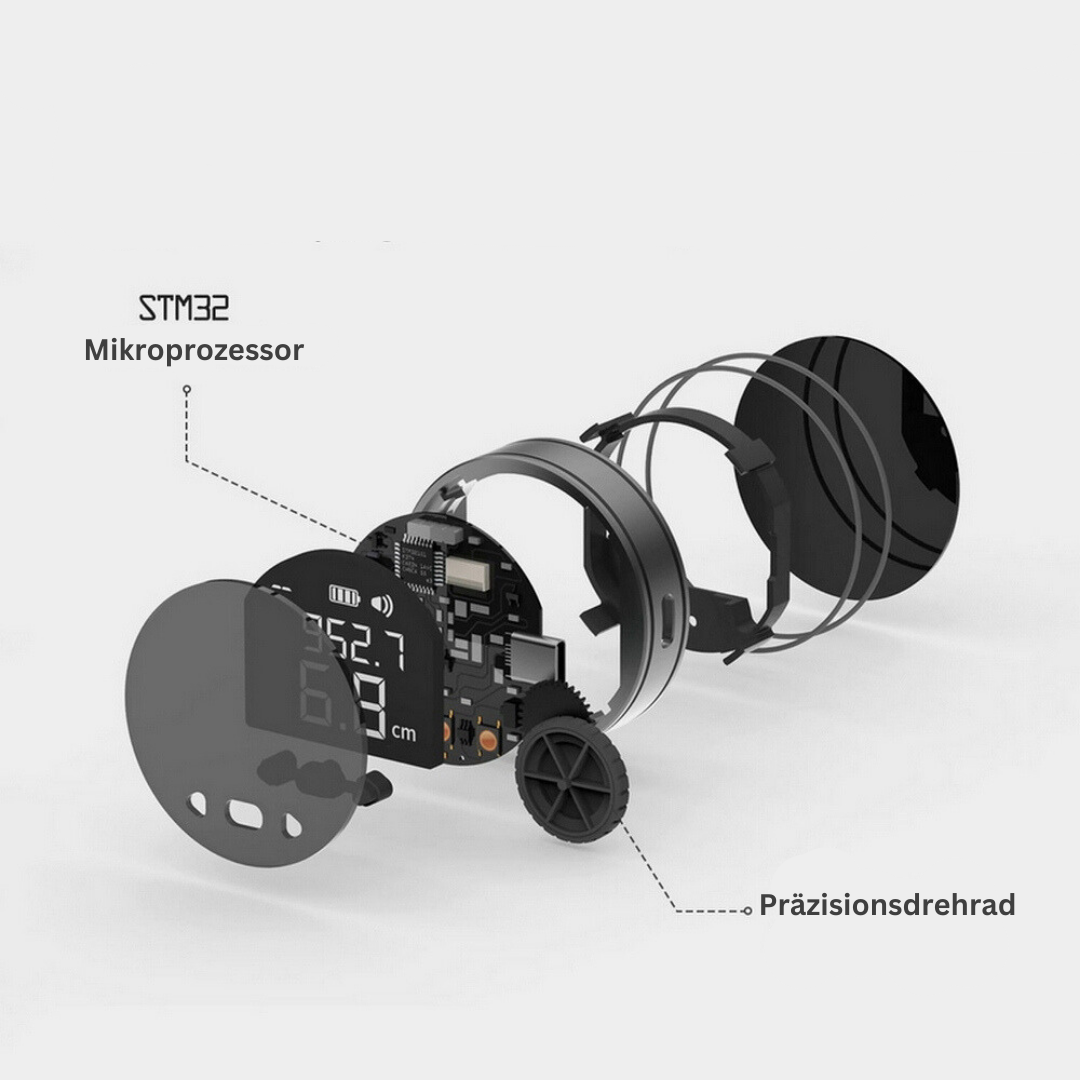 Elektronischer Distanzmesser mit LCD-Display und hoher Genauigkeit