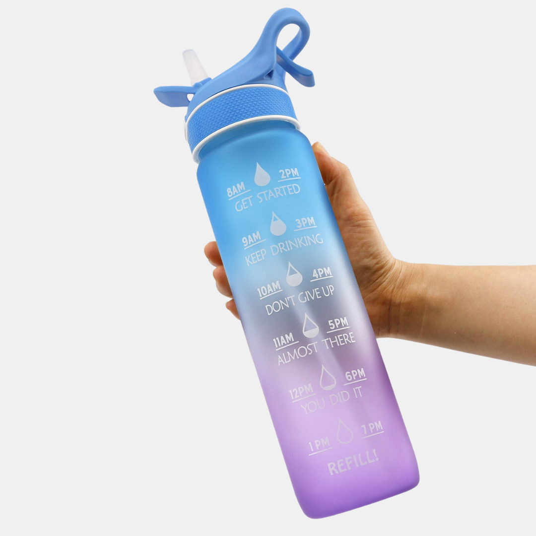 Premium Sportflasche mit Sprühfunktion
