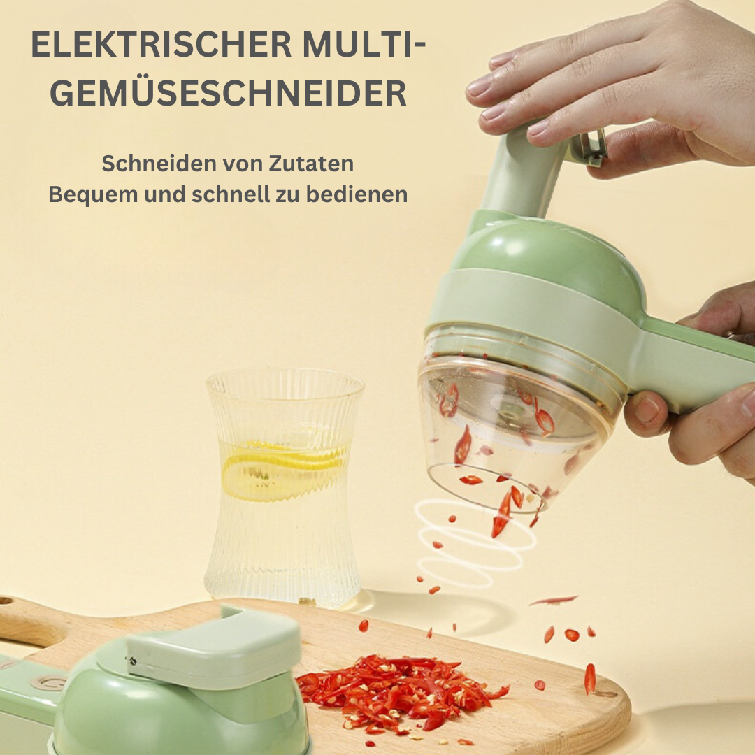 Elektrischer Multi-Gemüseschneider | Schnell, präzise und vielseitig in der Küche