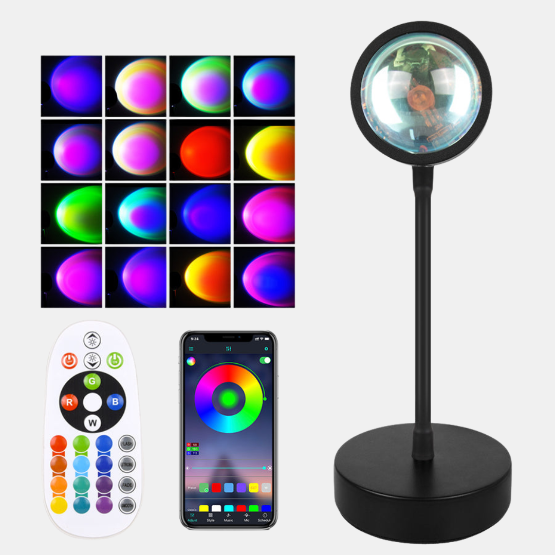 Sunset Dream™ | Stimmungsvolle Sonnenuntergangslicht-Projektorlampe