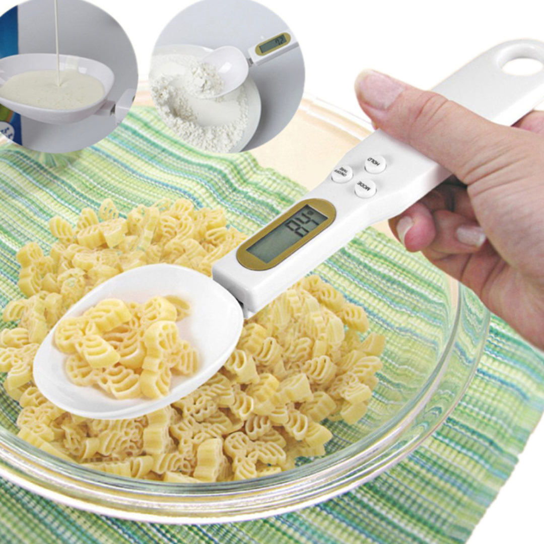 Digitale Löffelwaage mit LCD-Display | Präzise wiegen, einfach kochen