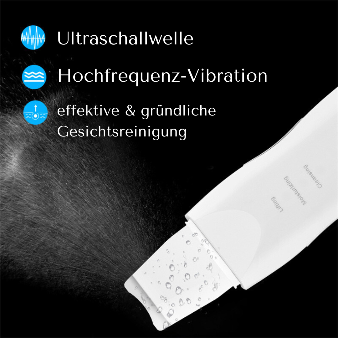 Ultraschall Hautschaber | Intensive Tiefenreinigung für Deine Skincare-Routine